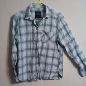 American eagle plaid button up